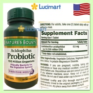 Viên uống bổ sung lợi khuẩn Probiotic Nature’s Bounty Acidophilus Probiotic [Hàng Mỹ]