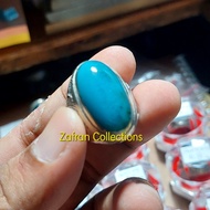 Koleksi Unik Cincin Batu Akik Bacan Doko Bluish Green Glass JUMBO