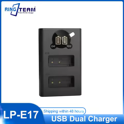 Canon LP E17 LP-E17 LPE17 Battery LED USB Dual Charger for Canon EOS 200D M3 M6 750D 760D T6i T6s 80