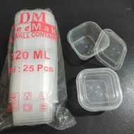 thinwall DM 120ML SQUARE mini (120ml SQ 150 ML kotak makan DM