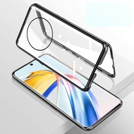 360° Double-Sided Protective Glass Case For Honor X9b 5G Flip Full Cover Coque For HonorX9b Honor X5