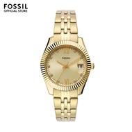Fossil Women's Scarlette Analog Watch ( ES5338 ) - Quartz, Gold Case, Round Dial, 16 MM Gold Stainless Steel Band