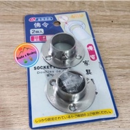 11⁄4" STAINLESS STEEL Round Pipe Cap Bracket - 32 mm Pipe Support Bracket