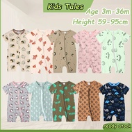 baju bayi Ready stock baby romper baju tidur newborn short sleeve infant Bodysuits toddler zipper py