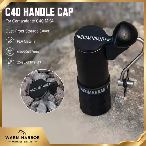 Comandante C40 Mk4 Manual Coffee Grinder Crank Handle Cover Sealing Dust Cap Portable Storage Access