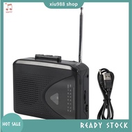 (xiu988) Portable Cassette Tape Player for  Built-in Speaker AM/FM Radio with 3.5mm Eeadphone Jack S