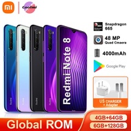 BRAND NEW Xiaomi Cellphone Redmi Note 8 Redmi Note 8สมาร์ทโฟน Snapdragon 665 48MP 4000MAh 18W Fast Charge Global ROM