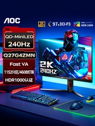 AOC 27 Inch Mini LED Gaming Monitor 2K 240Hz High Definition Screen Q27G4ZMN Computer Display with R