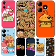 Case For TECNO POVA NEO 2 NEO 5G LE6J 4 PRO LG8N Phone Cover Funny Hamburger