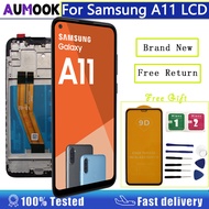 AUMOOK สำหรับ Samsung Galaxy A11จอแสดงผล LCD แบบสัมผัสหน้าจอประกอบสำหรับ Samsung A115F A115F/DS SM-A115W SM-A115AP SM-S115DL จอแอลซีดีพร้อมกรอบ
