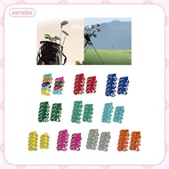 [utruiut] 9x Golf Iron Covers Set Golf Wedges Headcovers Durable Golf Club Headcovers