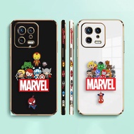 Cartoon Marvel Avengers Funny Heroes Side Printed E-TPU Phone Case For XIAOMI POCO F4 F3 M5 M4 X5 X4 X3 C40 F5 F1 REDMI K50 K40 NOTE 12 11 10 S GT PRO PLUS NFC Gaming Turbo 5G