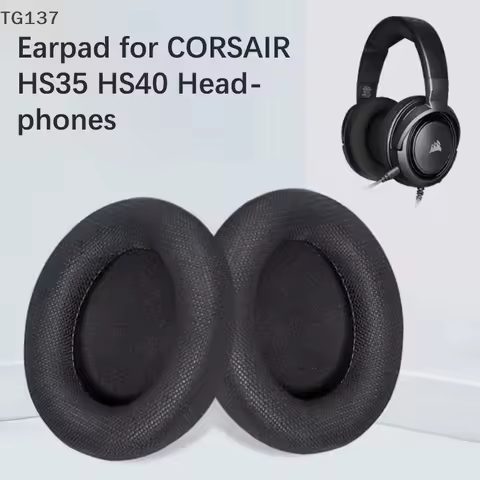 Earpad for CORSAIR HS35 HS40 Headphones Soft Sponge Cover Replacements Headphone Elastic Ear Easy to