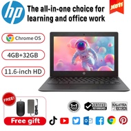 Murah laptop HP ChromeBoo 4GB RAM 16/32GB SDD Up to 250GB HDD  refurbished office gaming Laptop