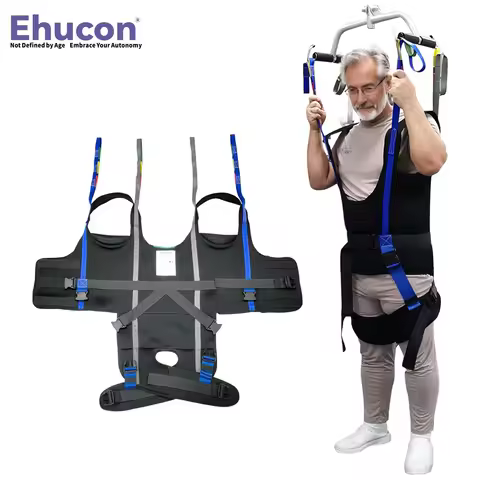 Ehucon Patient Lift Walking Sling, Pelvic Padded 500lbs Safety Loading Weight,Medical Hoist Standing