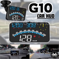 G10 HUD Digital Car Instrument Meter Indikator Mobil Speed Compass Alarm Head Up Display