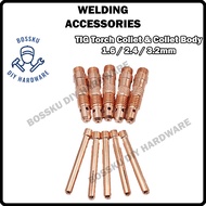 BOSSKU TIG Welding Torch High Quality Collet & Collet Body for WP17 / 18 / 26