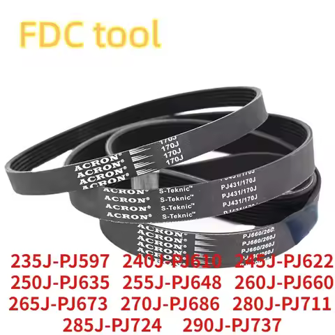 V-Belt Treadmill belt drive belt 230J/PJ584 240J/PJ610 3/5Ribs Rubber multi groove belt multi wedge 