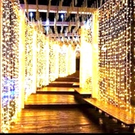 Nms - Christmas Curtain Lights 300 Led 3X3 M Tumblr Lights Backdrop Wedding Curtains