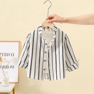 Atasan Kemeja HEYBRO EBV Tanpa Dalaman Kemeja Bayi Anak Laki-laki 1-3 Tahun