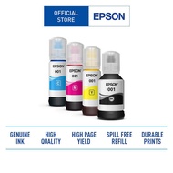 Epson Ink Original 001 BK,C,M,Y หมึกเติมแท้พร้อมกล่อง ใช้กับพริ้นเตอร์อิงค์เจ็ท เอปสัน รุ่น L4150/L4160/L6160/L6170/L6190
