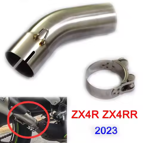 For KAWASAKI Ninja ZX-4R ZX-4RR ZX4R ZX4RR 2023 Years Motorcycle Exhaust Escape Moto Middle Link Con