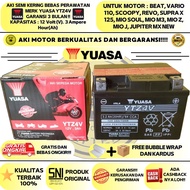 AKI MOTOR BEAT, VARIO 110, SPACY, BLADE, REVO, VERZA, SCOOPY YTZ4V YUASA ORI MF