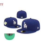 【HOT】® Mlb Cap Flat Brim Cap Baseball Cap Hard Top Flat Brim Cap American League Closed Dodgers New 