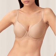 Triumph 8295 women's breast lift bra with thin foam, underwire, large back, 3 clasps to support and 