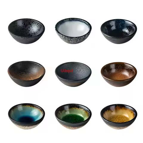 Japanese snack dish Dessert dish Seasoning Sauce dish Soy sauce tray Round disc sauce bottle condime
