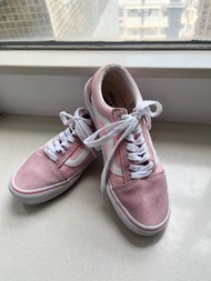 Vans 粉紅色麂皮配帆布優閒鞋