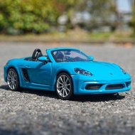 BIMGO Porsche 1: 24Porsche 718 Boxster Convertible Simulation Alloy Car Model