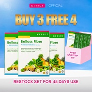 KITSUI Belloss Pre Probiotic Detox Fiber Drink 15 Sachets 12g Halal Gut Care Relieve Constipation