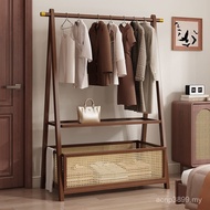 Hanger Floor Coat Rack Bedroom Rack Household Drying Rack Vertical Hanger Storage Solid Wood Clothes