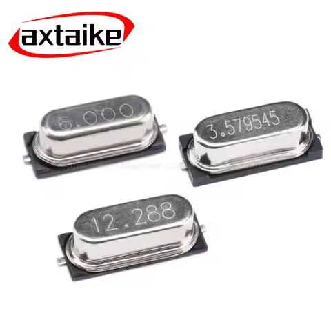 10PCS 4M 6M 8M 11.0592M 12M 24M 25M 26M 27M 30M 32M 4.096M 22.1184 MHZ HC49S SMD Quartz Crystal Reso