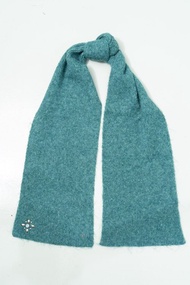 湖水綠色羅紋頸巾