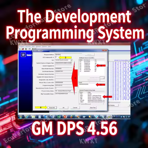 GM Development Programming System DPS 4.56 ECU Clearing DTC Read ECU Data Configuration XML ECU Bypa