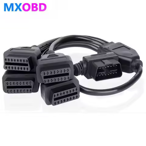 OBD 50cm OBD2 Cable 1 To 4 Converter Adapter OBD2 Splitter Y Cable J1962M To 4 J1962F Splitter OBDII