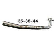 คอท่อWAVE125 ฝาเอ็กไซเตอร์ Exciterใส่ WAVE125  มีCO2 สแตนเลส304แท้ มีทั้งหมด4ขนาด