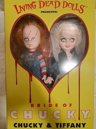 絕版限量款Mezco-living dead dolls 活死人娃娃 鬼娃新娘 恰吉 Chucky+蒂芬妮 Tifanny 雙人組合 市集 經典電影 恐怖/科幻電影 鬼娃回魂 超稀有組合 低價出售