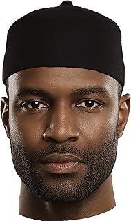 Black Wool Felt Igbo Cap African Fez Kufi Hat