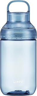 OSK LIPPY BC-700 Water Bottle, 23.7 fl oz (700 ml), Clear, Blue, Made in Japan, Easy to Wash, Handle