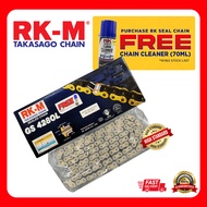 RKM CHAIN ORING GS 428 OL LC135 Y15 RANTAI MOTO 428 GOLD O-RING EMAS GS428OL 428OL (RK-M TAKASAGO CH