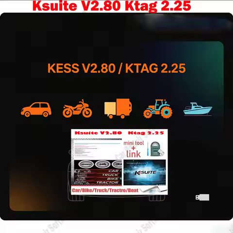 KSuite V2.80 Kess 5.017 + Ktag 2.25 obd 2 scanner Software Download Link For KESS V5.017 K-TAG V7.02