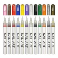 Top 12Pcs Nail Art Pen Nail Art Painting Pen Colourful Nail Art Pen Nail Painting Pen Manicure Tool for DIY Nail Art