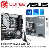 ASUS PRIME B760M-A WIFI D5 DDR5 1700 MOTHERBOARD COMBO PROCEESOR INTEL I3- 12100 / I5- 12400 /12400F