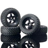 RC 6030B-8019 Rally Tires &amp; Wheel Rims 4P For HSP 1/16 1:16 On-Road Rally Car