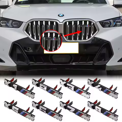 Car 3D Emblem Grill Front Hood Badge Grille For X1 X2M X3M X4M X5M X6M X7M X8M G86 G80 G60 G11 F10 F