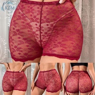 KIMI-Panties Girls Intimates Short Lace Boxers Ladies See Through Sheer Panties