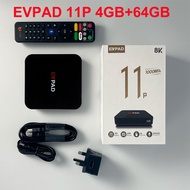 Evpad 11P TV Box 2025 Android 12 8K Pro tv box 4G 64G WIFI6 1000M International Version TV Box
